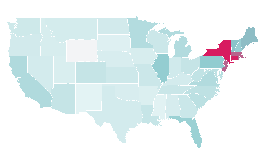 Affinity by region — Bethenny Frankel, United States