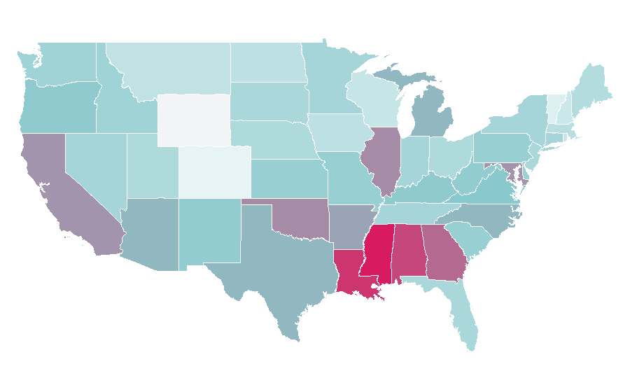 Affinity by region — Betrayal (TV series), United States