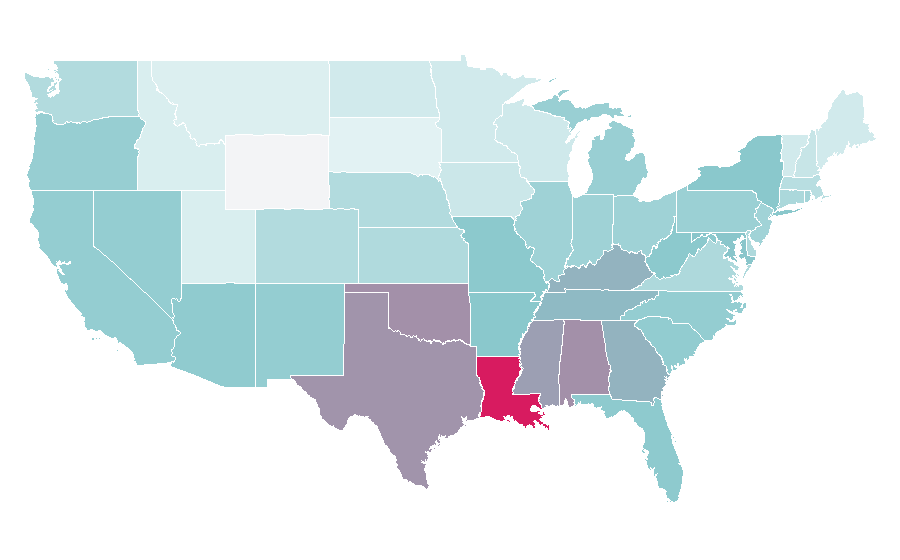 Affinity by region — Betsey Johnson, United States