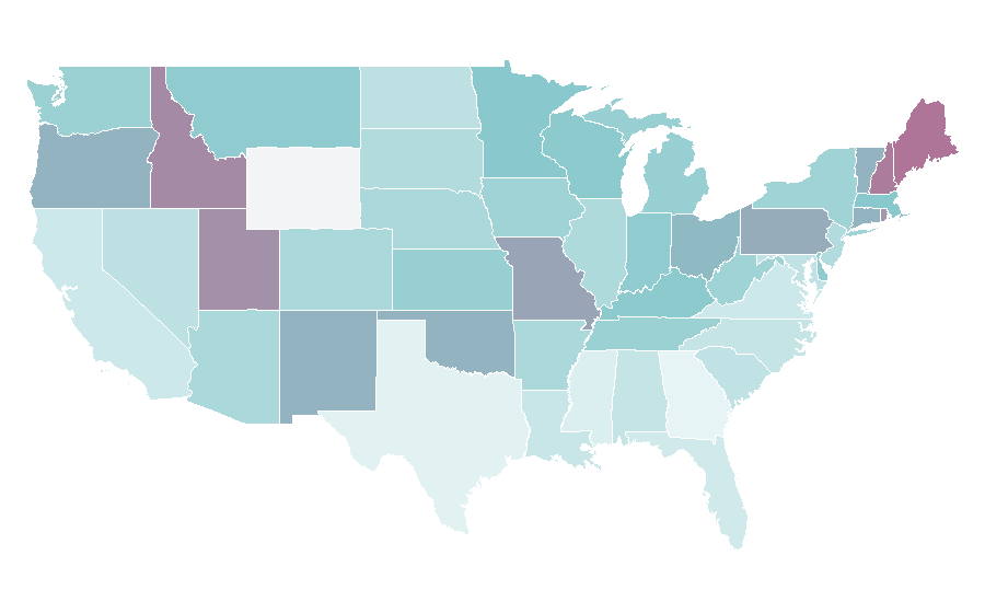 Affinity by region — Bette Midler, United States