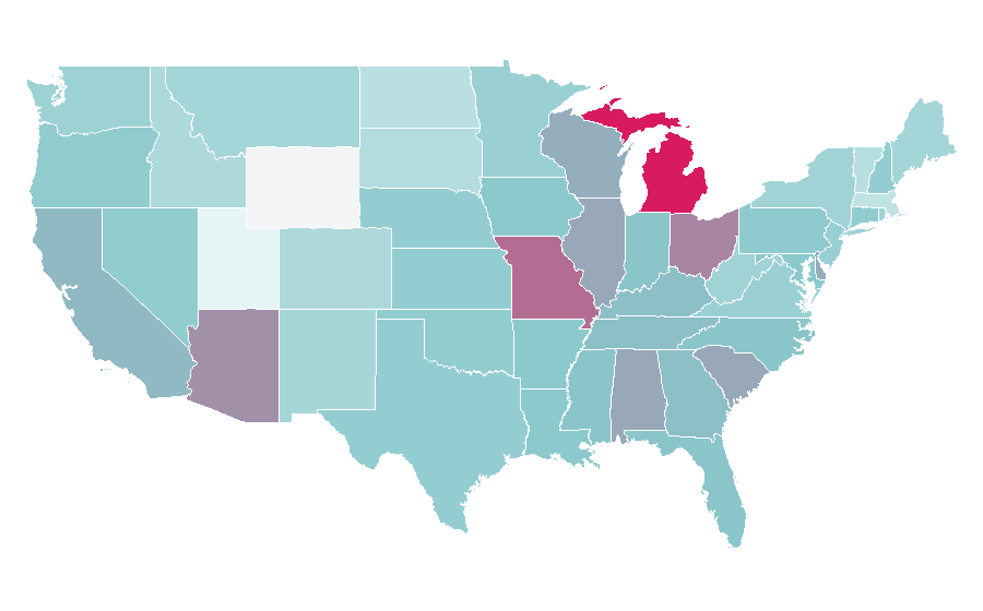 Affinity by region — Beverly Hills Cop, United States