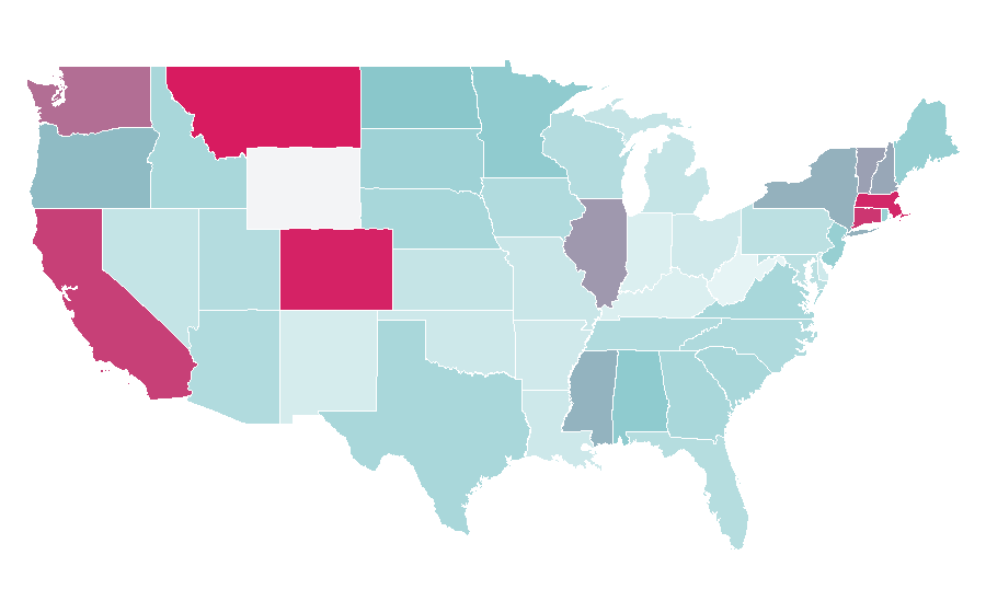 Affinity by region — Beyond Yoga, United States