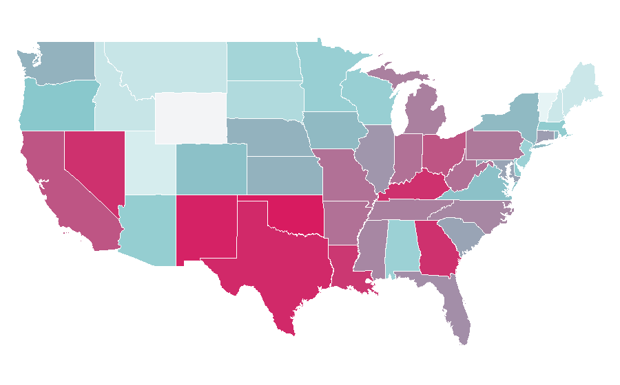 Affinity by region — Bhad Bhabie, United States