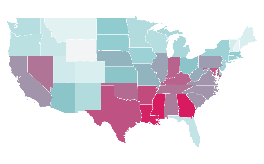 Affinity by region — Bifocals, United States