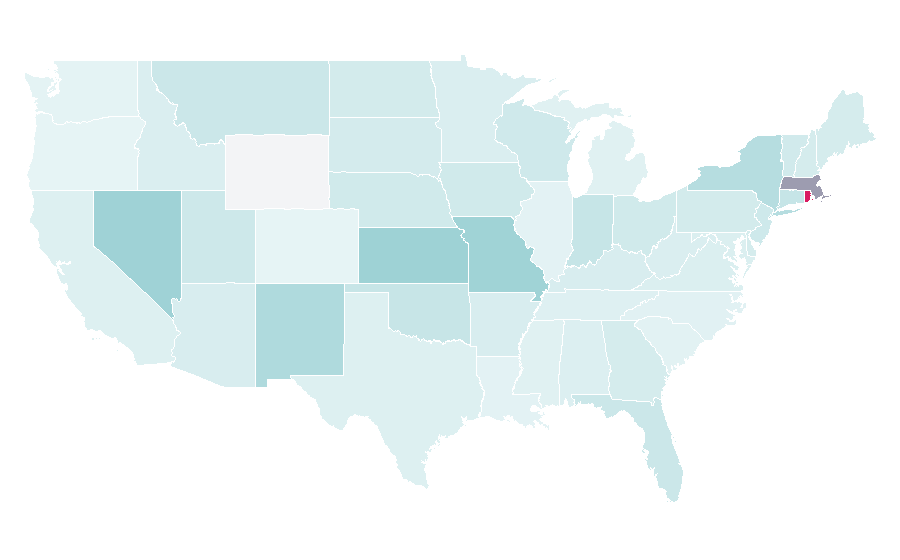Affinity by region — Big Brothers Big Sisters of America, United States