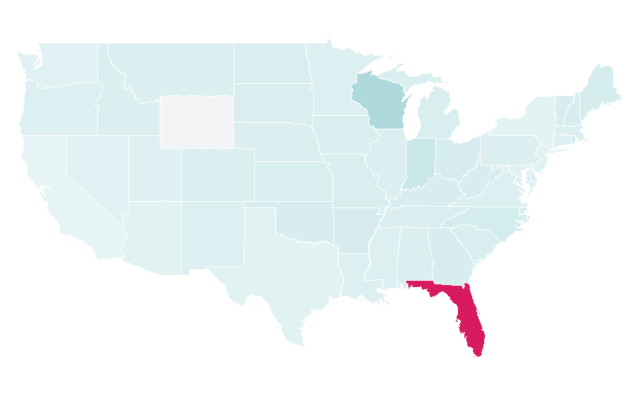 Affinity by region — Big Cat Rescue, United States