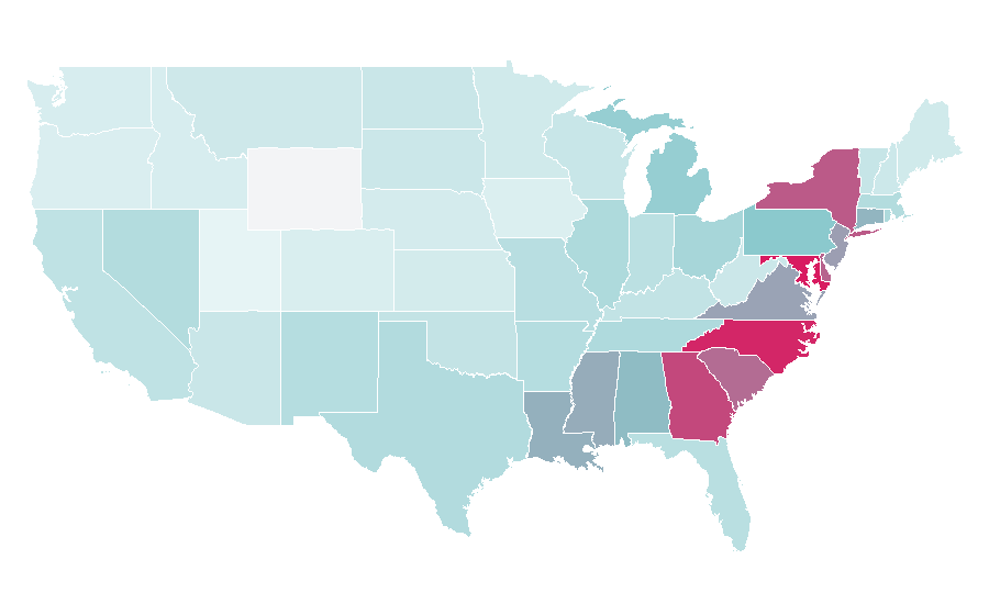 Affinity by region — Big Daddy Kane, United States