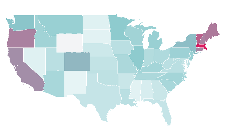 Affinity by region — Big Little Lies (TV series), United States