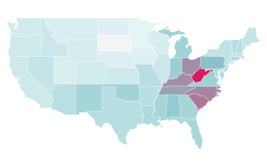 Affinity by region — Big Lots, United States