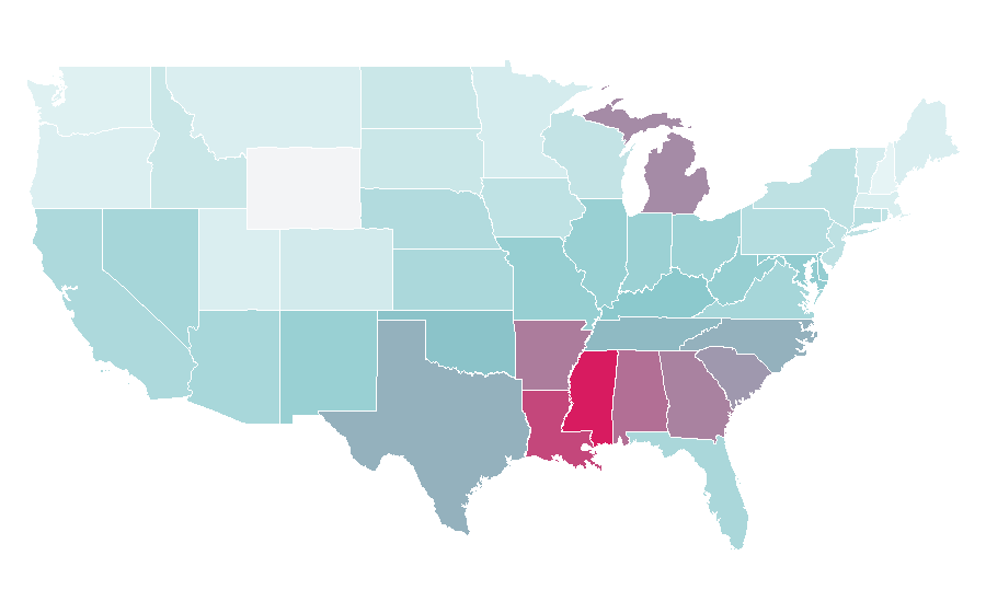Affinity by region — Big Momma's House, United States