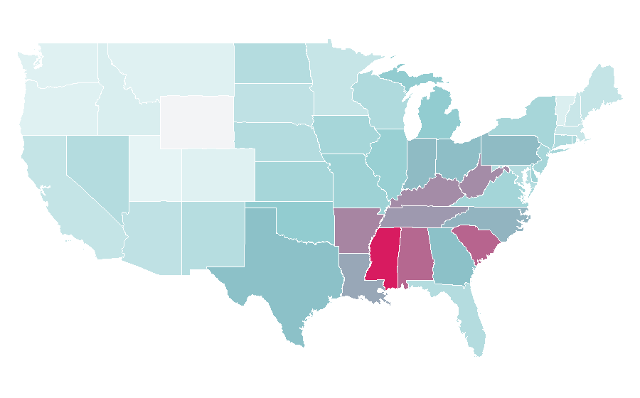 Affinity by region — Big Show, United States