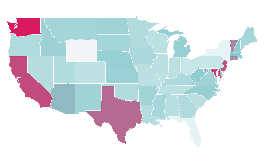 Affinity by region — Bigg Boss Kannada, United States