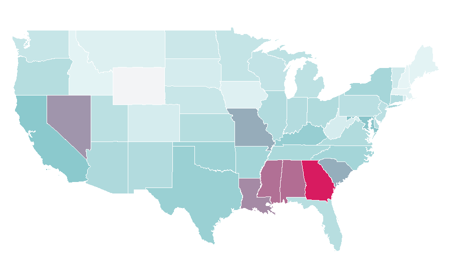 Affinity by region — Bigo, United States