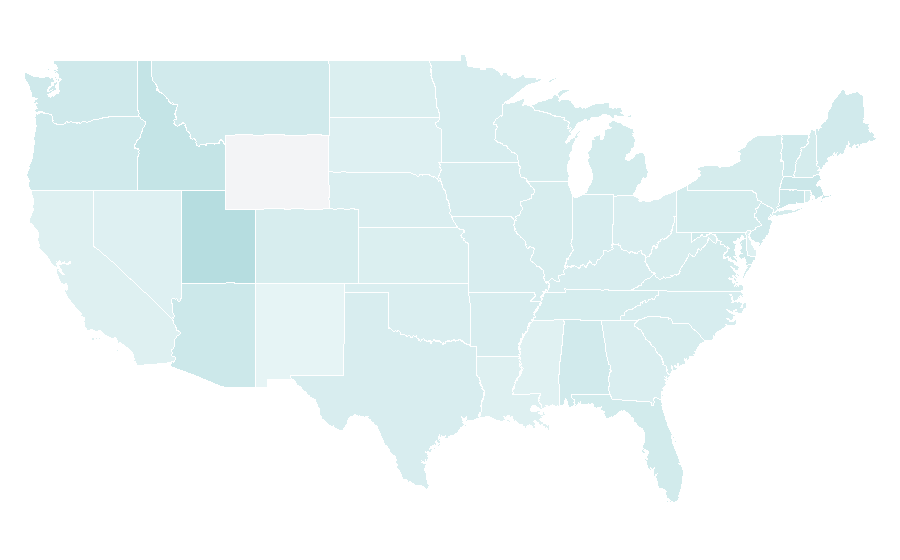 Afinidad por región — Bikini, Estados Unidos