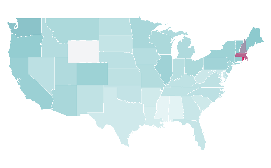 Affinity by region — Bill Burr, United States