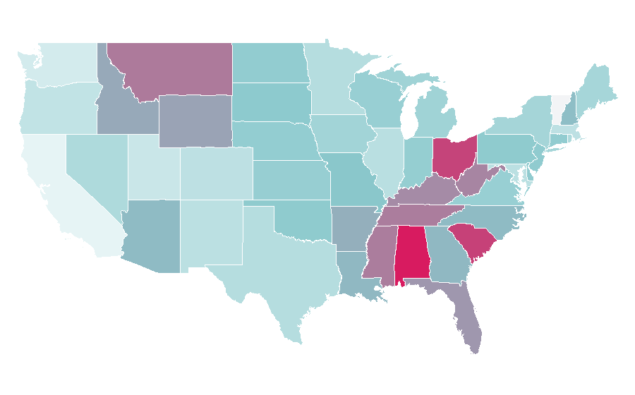 Affinity by region — Bill Hemmer, United States