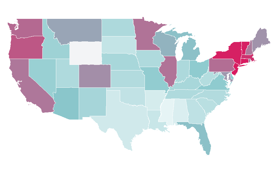 Affinity by region — Bill Maher, United States