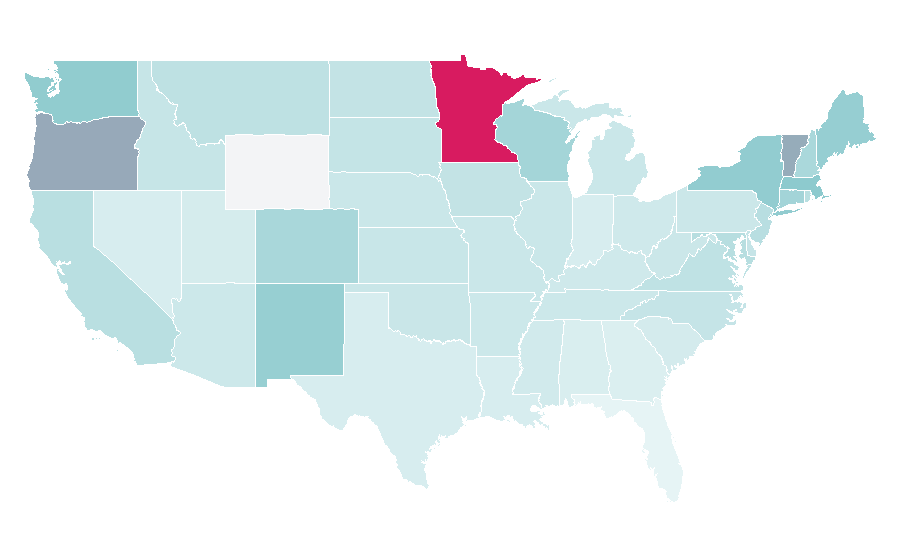 Affinity by region — Bill Moyers, United States