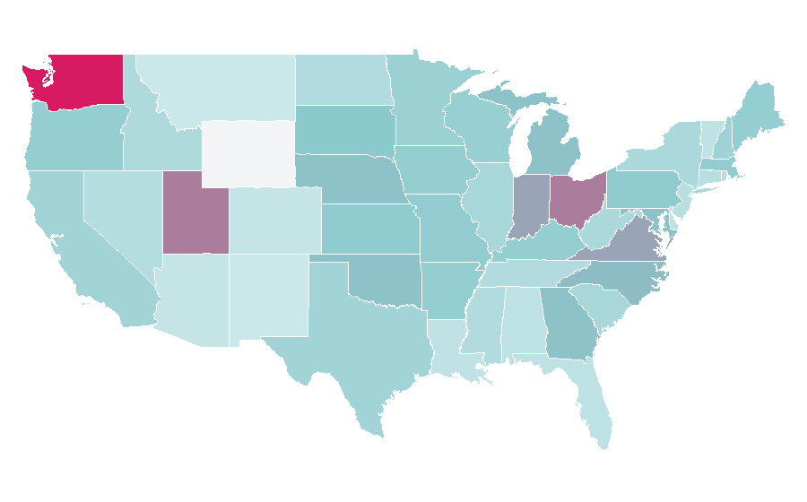 Affinity by region — Bill Nye, United States