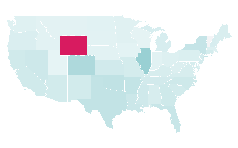 Affinity by region — Billiard hall, United States