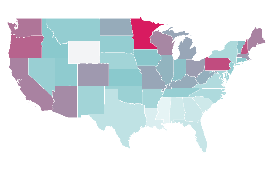 Affinity by region — Billie Joe Armstrong, United States