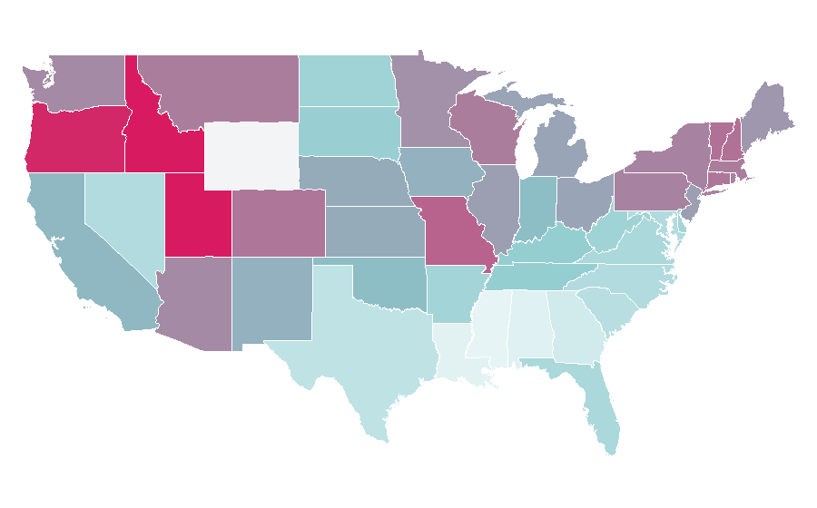 Affinity by region — Billy Crystal, United States