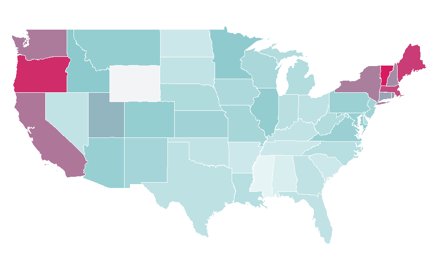 Affinity by region — Billy Elliot, United States