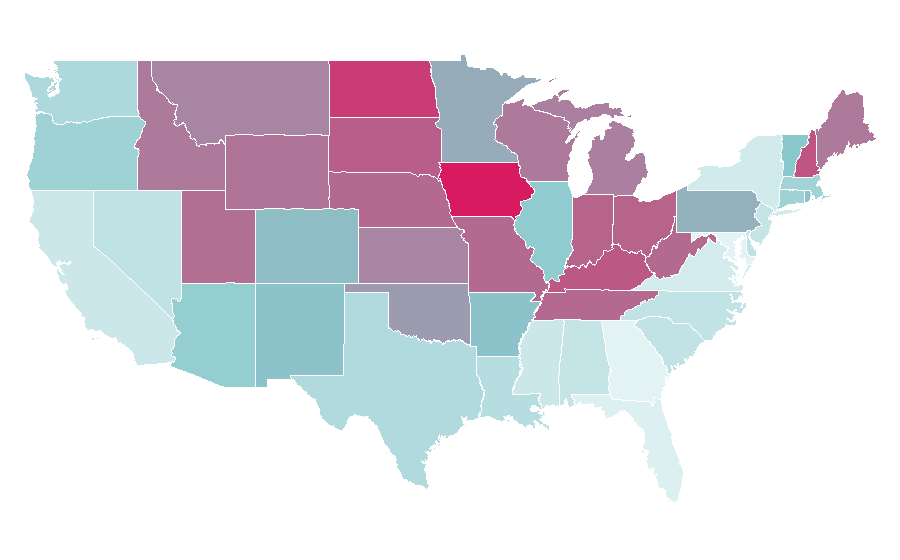 Affinity by region — Billy Madison, United States