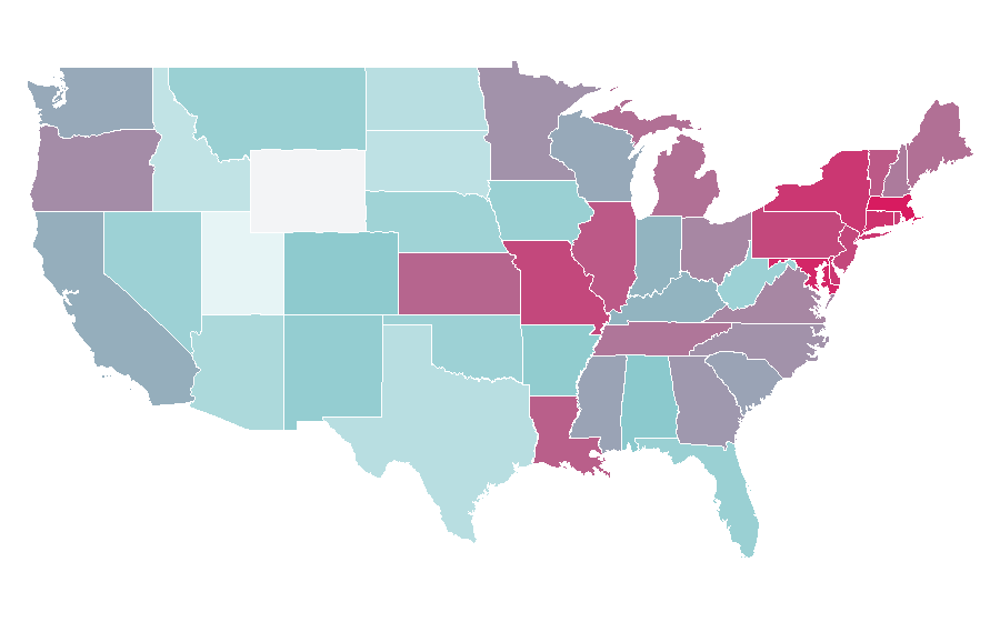Affinity by region — Billy Preston, United States