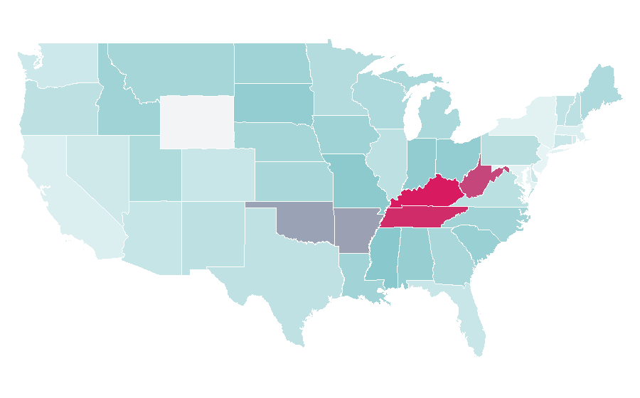 Affinity by region — Billy Ray Cyrus, United States