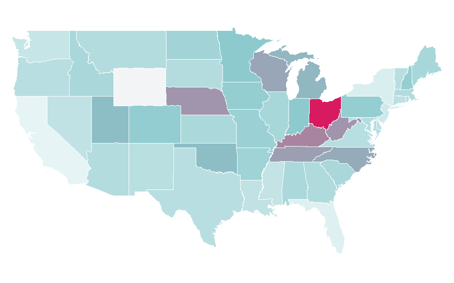 Affinity by region — Bilmuri, United States