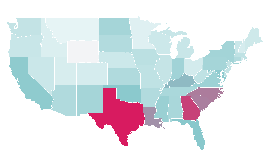 Affinity by region — Biodiversity, United States