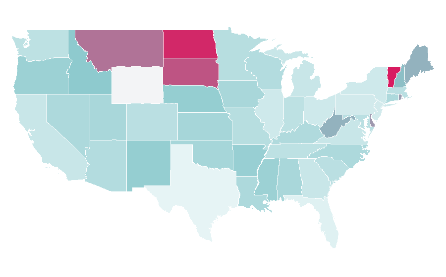 Affinity by region — Biographical film, United States