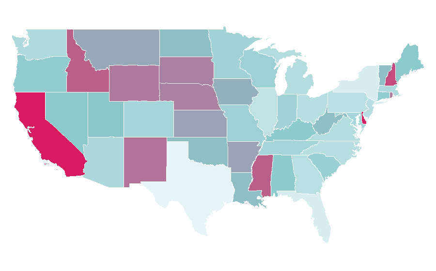 Affinity by region — Bioland, United States