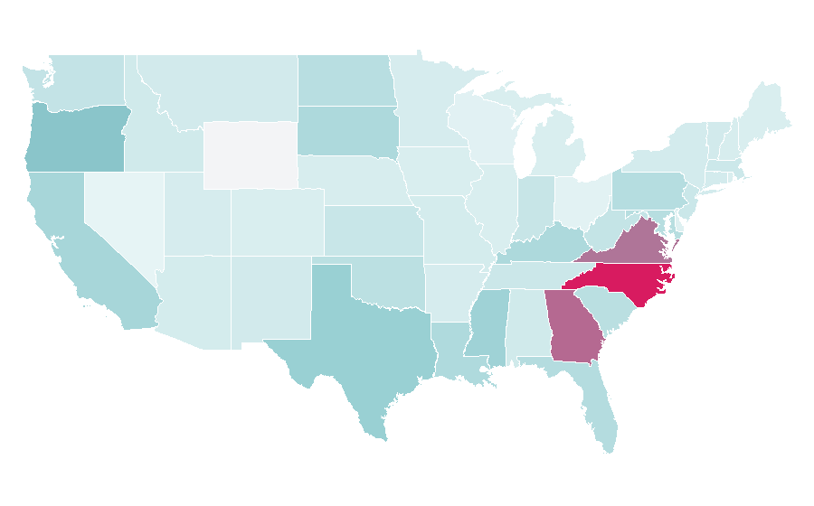 Affinity by region — Biomass, United States
