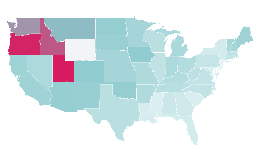 Affinity by region — Bionicle, United States