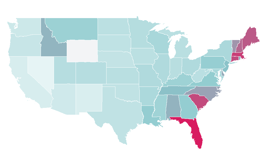 Affinity by region — Birch Lane, United States
