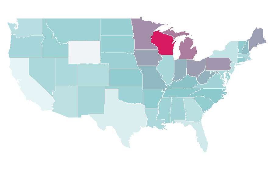 Affinity by region — Birds & Blooms Magazine, United States