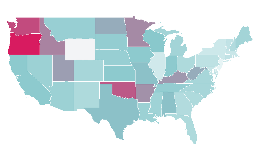 Affinity by region — Birman, United States