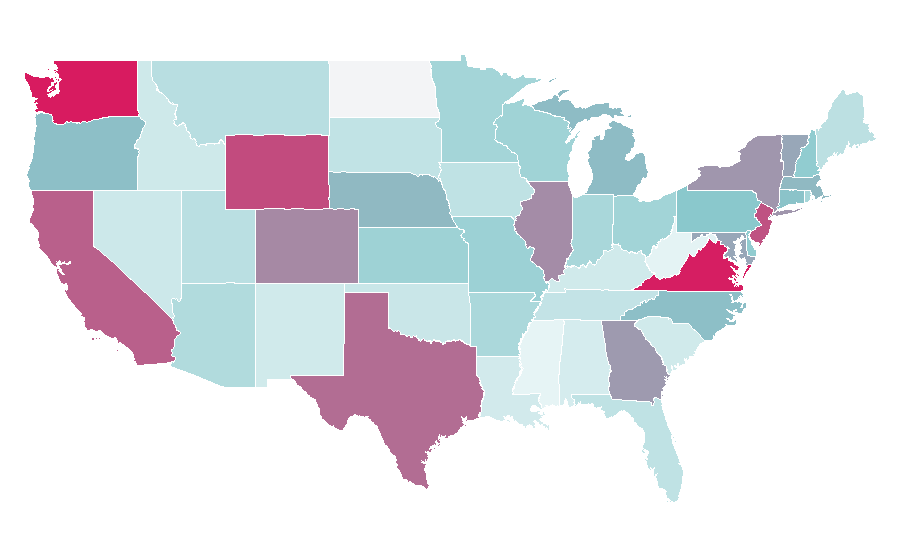 Affinity by region — Biryani, United States