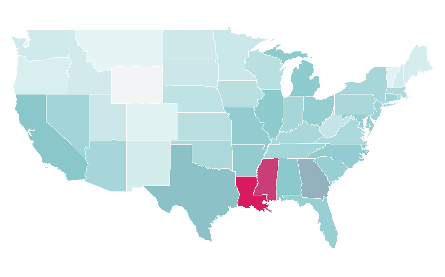 Affinity by region — Biscoff Cookies, United States