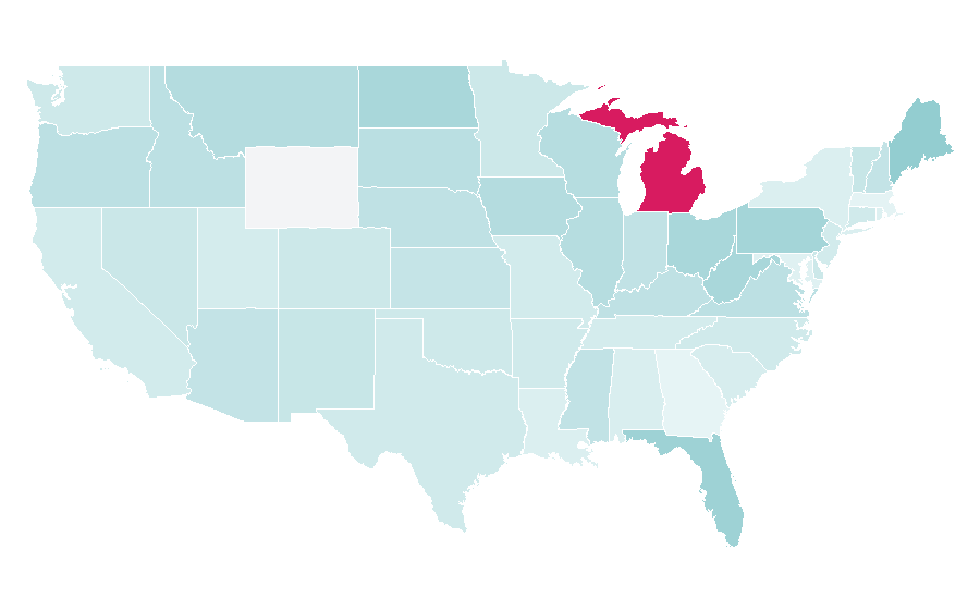 Affinity by region — Bissell, United States