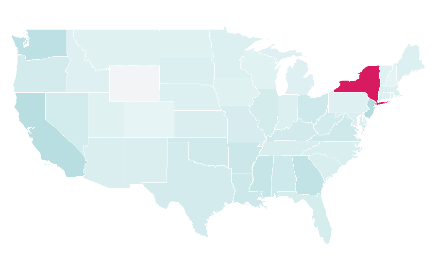 Affinity by region — Bitten (TV series), United States
