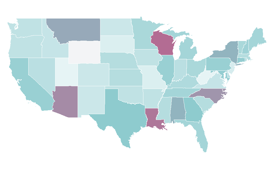 Affinity by region — Bitter (beer), United States