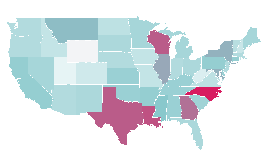 Affinity by region — Bitters, United States