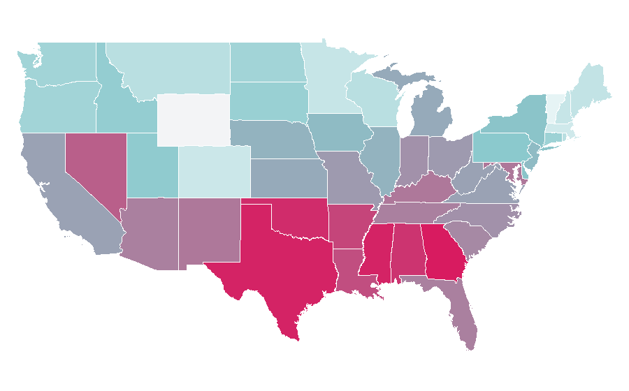 Affinity by region — Black Adam, United States