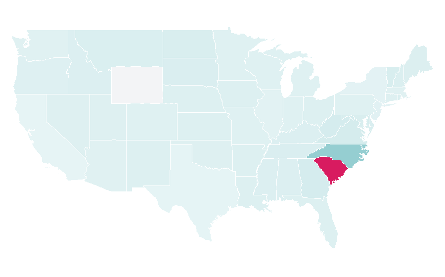 Affinity by region — Black Bike Week, United States