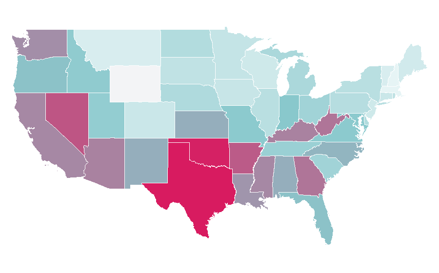 Affinity by region — Black Butler, United States