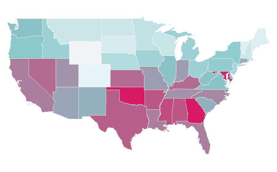 Affinity by region — Black Canary, United States