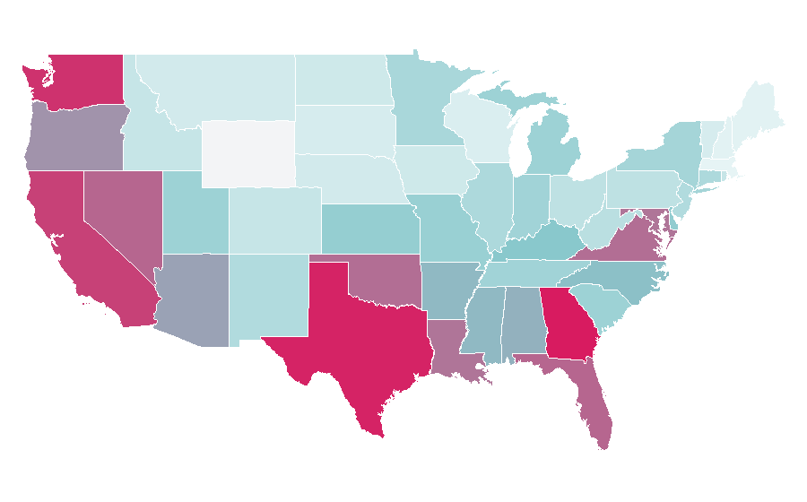 Affinity by region — Black Lagoon, United States